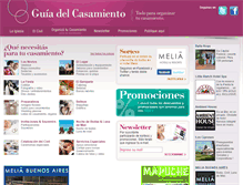 Tablet Screenshot of guiadelcasamiento.com